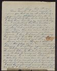 Letter from Benjamin Wooten to his parents